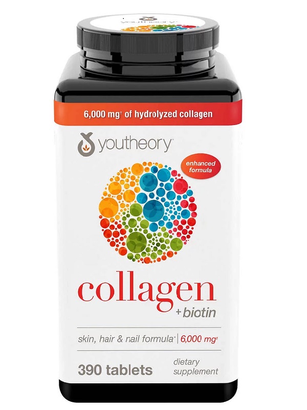 Youtheory Collagen +Biotin 390 Tablets