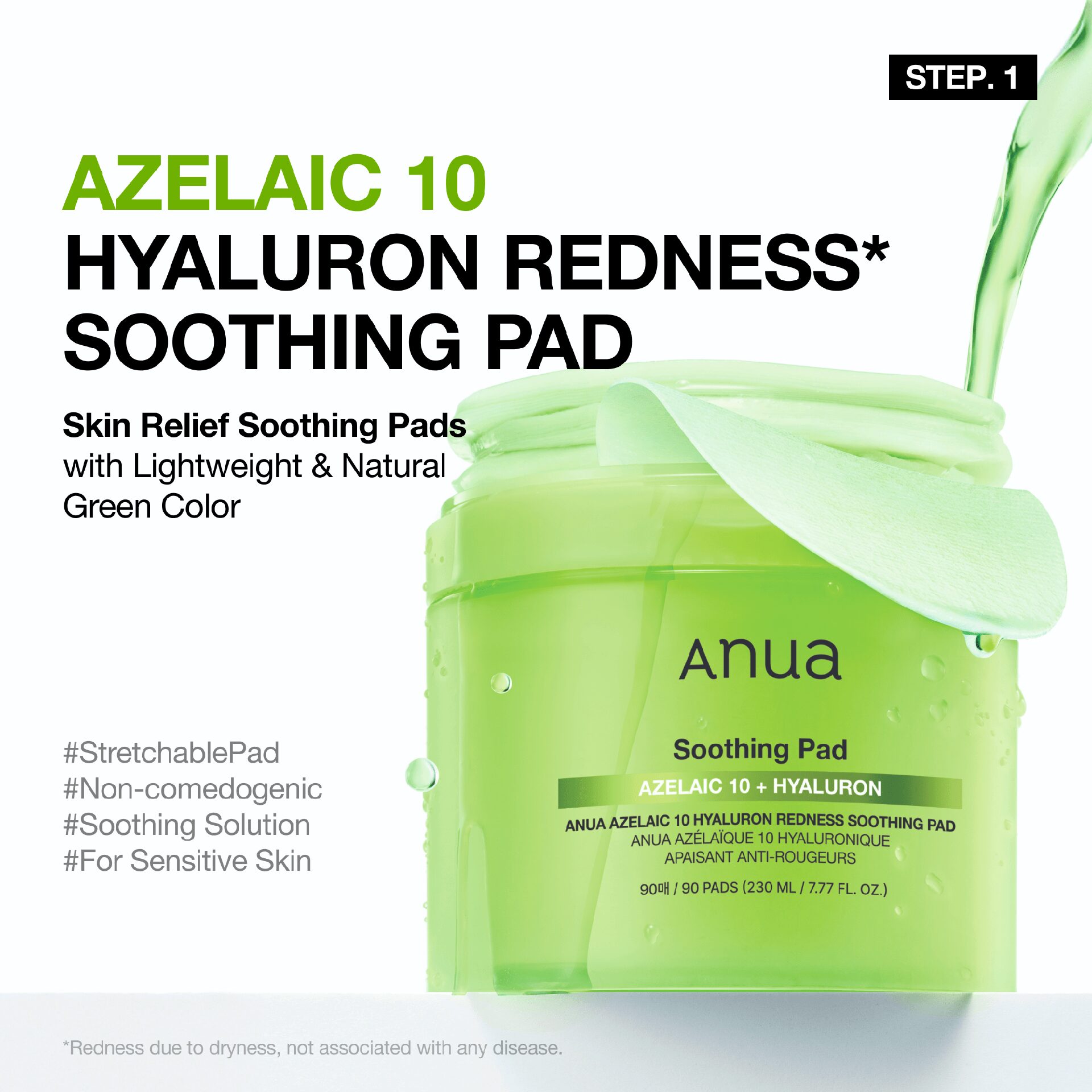 Anua Soothing Pad Azelaic Toner