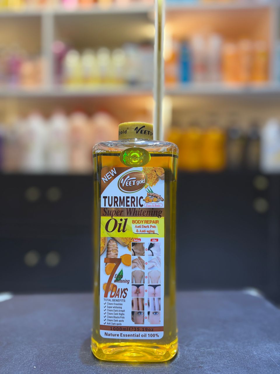 Veet Gold Turmeric Super Whitening Oil 1000ml