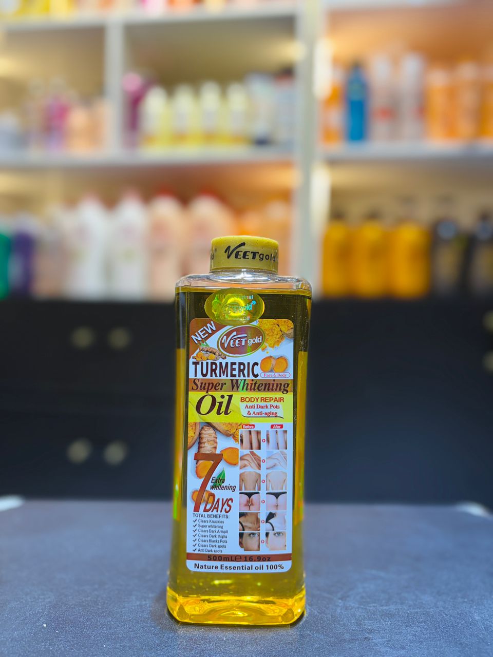 Veet Gold Turmeric Super Whitening Oil 500ml