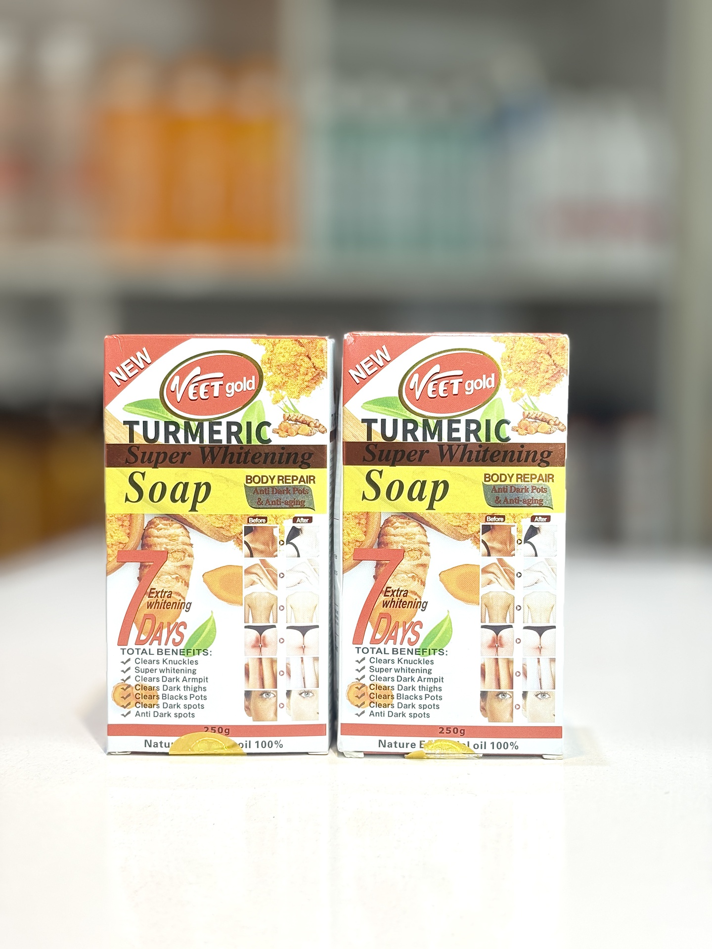 Veet Gold Turmeric Super Whitening Soap (Wholesale)